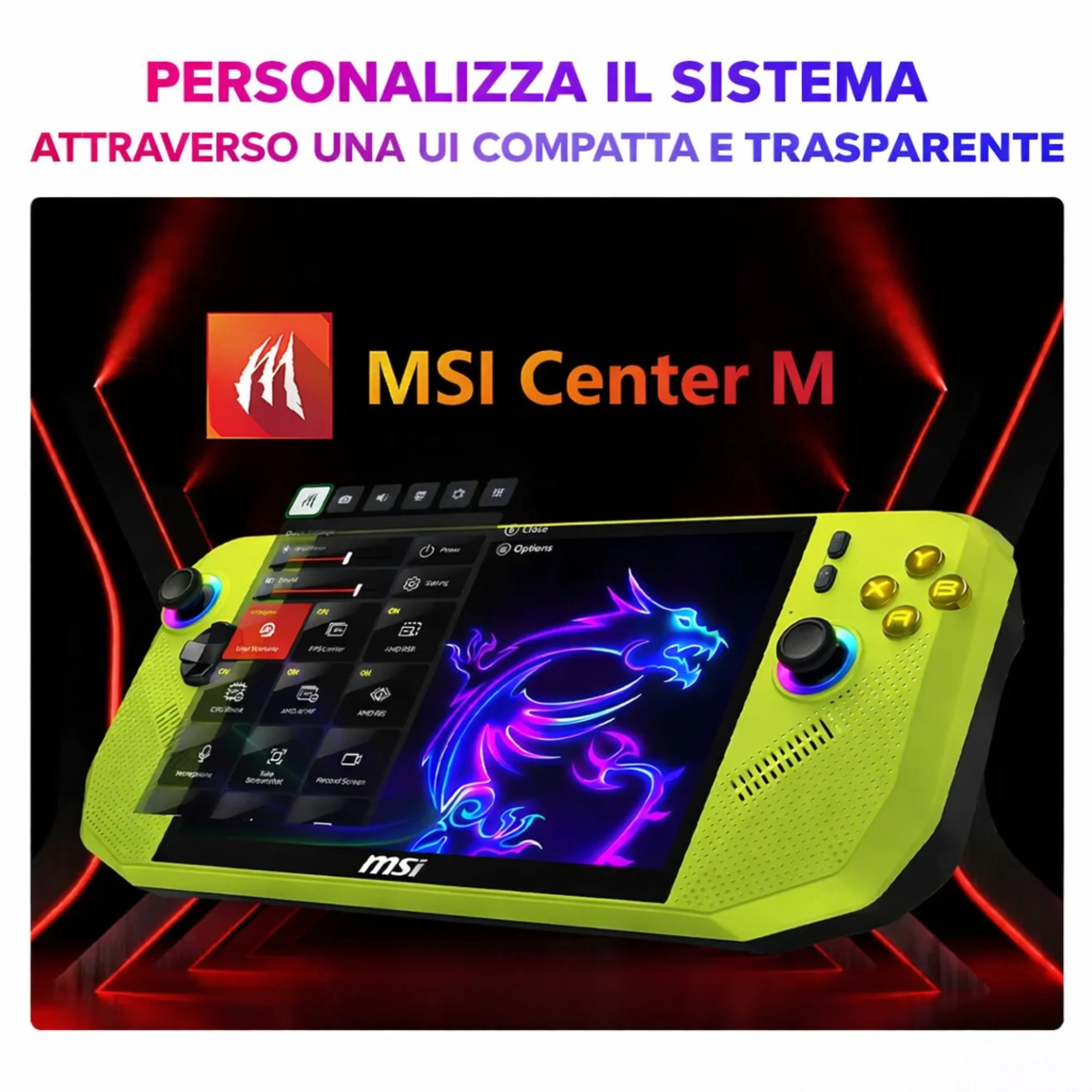 MSI CLAW A8 "NEON GREEN" BZ2EM-053IT - Image 8